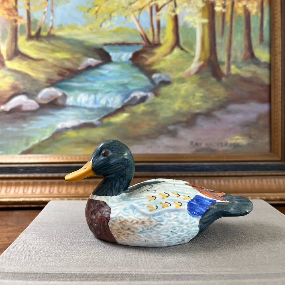 Vinage Weiss hand painted ceramic mallard figure
